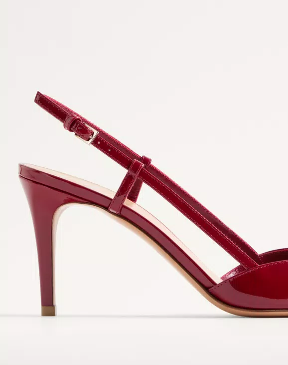 Valentino VLogo Signature Patent Leather Slingback Pump 80Mm - Image 2